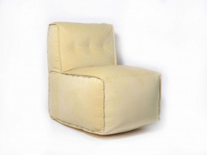 Прямое модульное бескаркасное кресло Комфорт (Желтый велюр) в Лесном - lesnoy.ok-mebel.com | фото