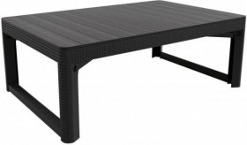 Раскладной стол Лион с регулируемой высотой столешницы (Lyon rattan table) графит (h400/650) в Лесном - lesnoy.ok-mebel.com | фото 2