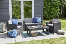 Раскладной стол Лион с регулируемой высотой столешницы (Lyon rattan table) графит (h400/650) в Лесном - lesnoy.ok-mebel.com | фото 5