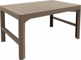 Раскладной стол Лион с регулируемой высотой столешницы (Lyon rattan table) капучино (h400/650) в Лесном - lesnoy.ok-mebel.com | фото 2