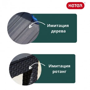 Раскладной стол Лион с регулируемой высотой столешницы (Lyon rattan table) графит (h400/650) в Лесном - lesnoy.ok-mebel.com | фото 6