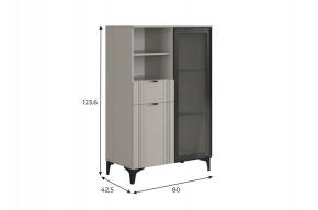 РИЧ Комод 2 со стеклом в Лесном - lesnoy.ok-mebel.com | фото 2