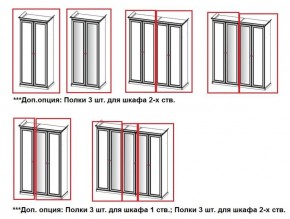 Шкаф 2-х створчатый с зеркалом Афина (караваджо) в Лесном - lesnoy.ok-mebel.com | фото 2