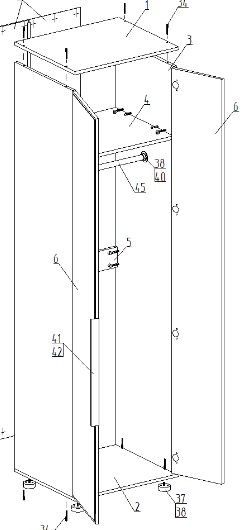 Шкаф 2-ств. для одежды "Лео" в Лесном - lesnoy.ok-mebel.com | фото 2