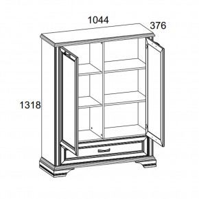 Шкаф 2D1SL, MONAKO, цвет Сосна винтаж/дуб анкона в Лесном - lesnoy.ok-mebel.com | фото 3