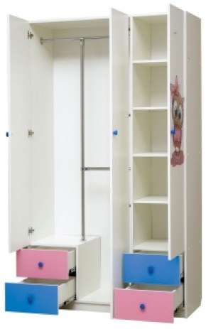 Шкаф 3-х дверный с ящиками и фотопечатью Совята 3.2 (1200) в Лесном - lesnoy.ok-mebel.com | фото 2