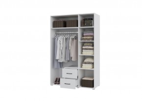 Шкаф 3-х створчатый с ящиками VICTOR (Белый-Бетон) в Лесном - lesnoy.ok-mebel.com | фото 2