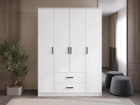 Шкаф 4-х створчатый Титан (белый) в Лесном - lesnoy.ok-mebel.com | фото