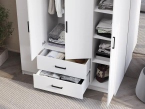 Шкаф 4-х створчатый Титан (белый) в Лесном - lesnoy.ok-mebel.com | фото 3