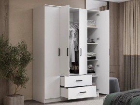 Шкаф 4-х створчатый Титан (белый) в Лесном - lesnoy.ok-mebel.com | фото 4
