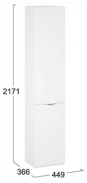 Шкаф для белья Глосс СМ-319.07.011 в Лесном - lesnoy.ok-mebel.com | фото 4