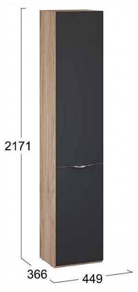 Шкаф для белья Глосс СМ-319.07.011 в Лесном - lesnoy.ok-mebel.com | фото 4