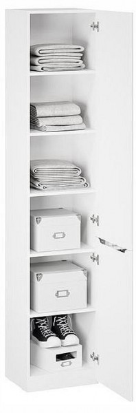 Шкаф для белья Глосс СМ-319.07.012 в Лесном - lesnoy.ok-mebel.com | фото 3