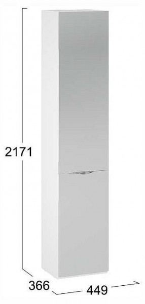 Шкаф для белья Глосс СМ-319.07.012 в Лесном - lesnoy.ok-mebel.com | фото 4