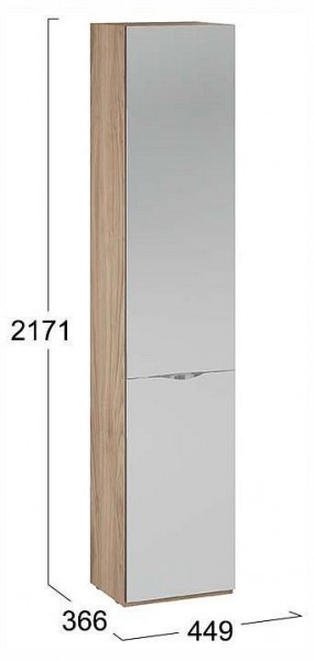 Шкаф для белья Глосс СМ-319.07.012 в Лесном - lesnoy.ok-mebel.com | фото 4