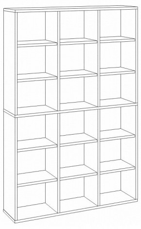 Шкаф книжный Домино СУ(ш3в2)+6ФГ в Лесном - lesnoy.ok-mebel.com | фото 2