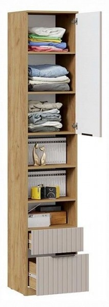 Шкаф комбинированный Хилтон Исп. 2 в Лесном - lesnoy.ok-mebel.com | фото 3