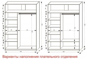 Шкаф-купе 1600 серии SOFT D6+D4+B2+PL2 (2 ящика+1штанга+1 полка) профиль «Капучино» в Лесном - lesnoy.ok-mebel.com | фото 8