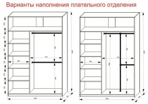 Шкаф-купе 1600 серии SOFT D6+D4+B2+PL2 (2 ящика+1штанга+1 полка) профиль «Капучино» в Лесном - lesnoy.ok-mebel.com | фото 9