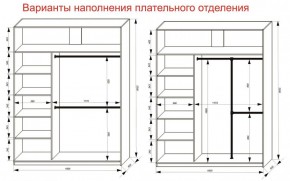 Шкаф-купе 1800 серии SOFT D6+D4+B2+PL2 (2 ящика+1штанга+1 полка) профиль «Капучино» в Лесном - lesnoy.ok-mebel.com | фото 9