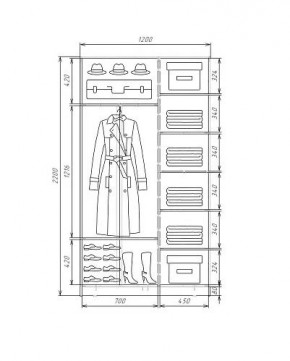 Шкаф-купе ХИТ 22-4-12-66 (420) в Лесном - lesnoy.ok-mebel.com | фото 5