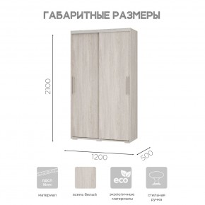 Шкаф-купе ШКК-11 (ясень белый) в Лесном - lesnoy.ok-mebel.com | фото 7