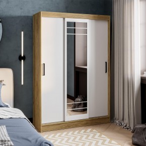 Шкаф-купе Тео ШКК-02 (крафт/белый) в Лесном - lesnoy.ok-mebel.com | фото