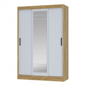Шкаф-купе Тео ШКК-02 (крафт/белый) в Лесном - lesnoy.ok-mebel.com | фото 2