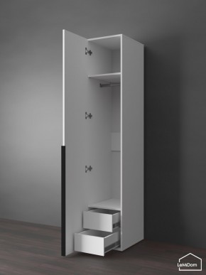 Шкаф Linnea MHR-1-3 2050х400х510 (Белый-М 11.1.1) в Лесном - lesnoy.ok-mebel.com | фото 7
