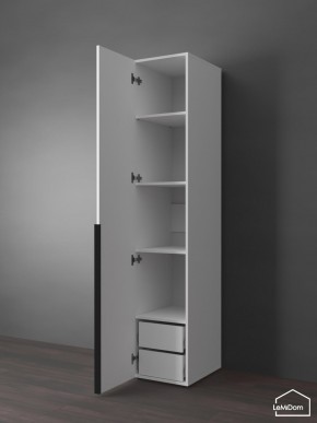 Шкаф Linnea MHR-1-4 2050х400х510 (Белый-М 11.1.1) в Лесном - lesnoy.ok-mebel.com | фото 5