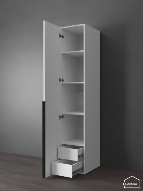 Шкаф Linnea MHR-1-4 2050х400х510 (Белый-М 11.1.1) в Лесном - lesnoy.ok-mebel.com | фото 6