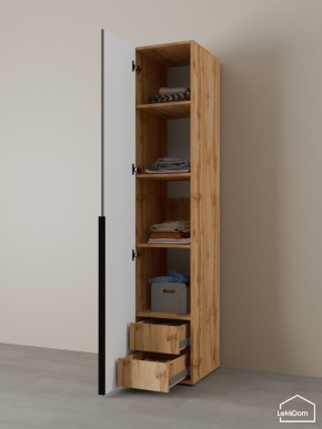 Шкаф Linnea MHR-1-4 2050х400х510 (ДВ-М 11.1.25) в Лесном - lesnoy.ok-mebel.com | фото 5