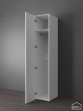 Шкаф Linnea MHR-1PO 2050х400х510 (Белый-М 11.1.2) в Лесном - lesnoy.ok-mebel.com | фото 4