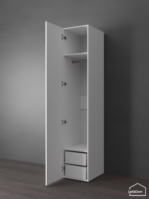Шкаф Linnea MHR-1PO-3 2050х400х510 (Белый-М 11.1.1) в Лесном - lesnoy.ok-mebel.com | фото 4