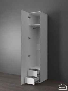 Шкаф Linnea MHR-1PO-3 2050х400х510 (Белый-М 11.1.2) в Лесном - lesnoy.ok-mebel.com | фото 5
