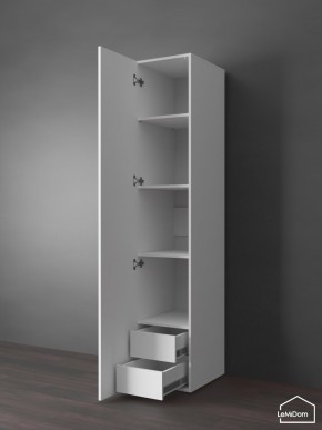 Шкаф Linnea MHR-1PO-4 2050х400х510 (Белый-М 11.1.1) в Лесном - lesnoy.ok-mebel.com | фото 4
