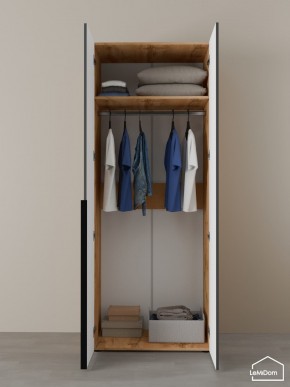 Шкаф Linnea MHR-2 2050х800х510 (ДВ-М 11.1.25) в Лесном - lesnoy.ok-mebel.com | фото 4