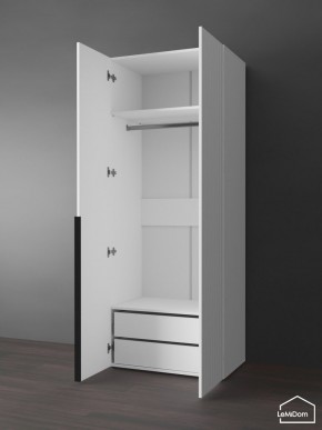 Шкаф Linnea MHR-2-3 2050х800х510 (Белый-М 11.1.1) в Лесном - lesnoy.ok-mebel.com | фото 6