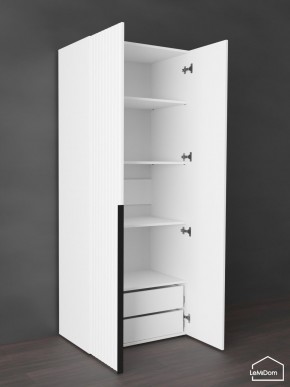 Шкаф Linnea MHR-2-4 2050х800х510 (Белый-М 11.1.1) в Лесном - lesnoy.ok-mebel.com | фото 6