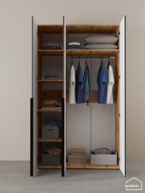 Шкаф Linnea MHR-3-1 2050х1200х510 (ДВ-М 11.1.25) в Лесном - lesnoy.ok-mebel.com | фото 4