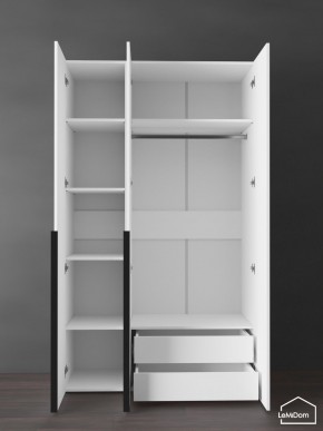 Шкаф Linnea MHR-3-2 2050х1200х510 (Белый-М 11.1.2) в Лесном - lesnoy.ok-mebel.com | фото 6