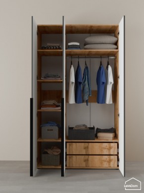 Шкаф Linnea MHR-3-2 2050х1200х510 (ДВ-М 11.1.25) в Лесном - lesnoy.ok-mebel.com | фото 5
