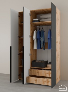 Шкаф Linnea MHR-3-2 2050х1200х510 (ДВ-М 11.1.25) в Лесном - lesnoy.ok-mebel.com | фото 6