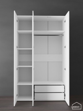 Шкаф Linnea MHR-3PO-2 2050х1200х510 (Белый-М 11.1.1) в Лесном - lesnoy.ok-mebel.com | фото 6