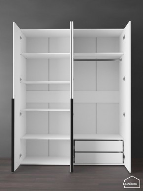 Шкаф Linnea MHR-4-2 2050х1600х510 (Белый-М 11.1.1) в Лесном - lesnoy.ok-mebel.com | фото 6