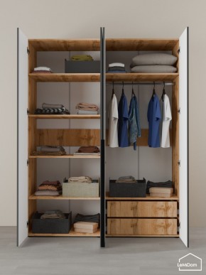 Шкаф Linnea MHR-4-2 2050х1600х510 (ДВ-М 11.1.25) в Лесном - lesnoy.ok-mebel.com | фото 6