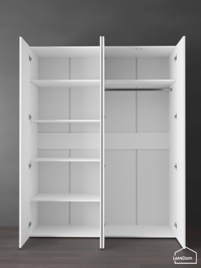 Шкаф Linnea MHR-4PO-1 2050х1600х510 (Белый-М 11.1.2) в Лесном - lesnoy.ok-mebel.com | фото 4
