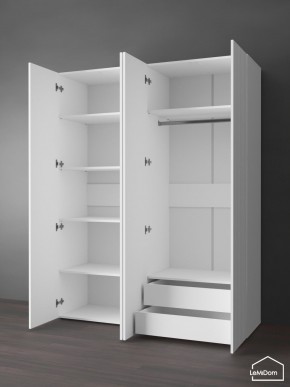Шкаф Linnea MHR-4PO-2 2050х1600х510 (Белый-М 11.1.1) в Лесном - lesnoy.ok-mebel.com | фото 6