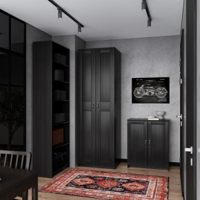 Шкаф МАКС двухдверный, цвет Дуб Венге в Лесном - lesnoy.ok-mebel.com | фото 4