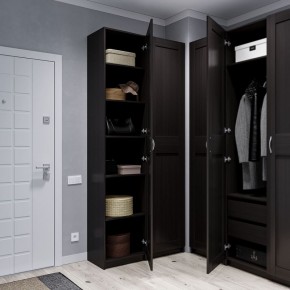 Шкаф МАКС однодверный узкий, цвет Дуб Венге в Лесном - lesnoy.ok-mebel.com | фото 4
